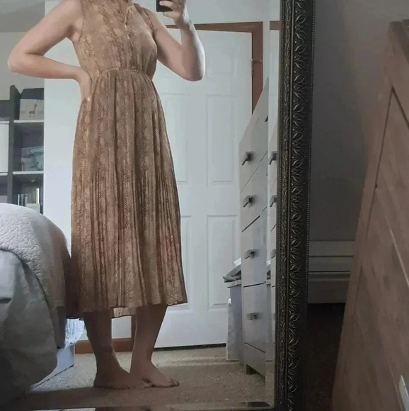 River moon snake print midi dress - Picture 6 of 7